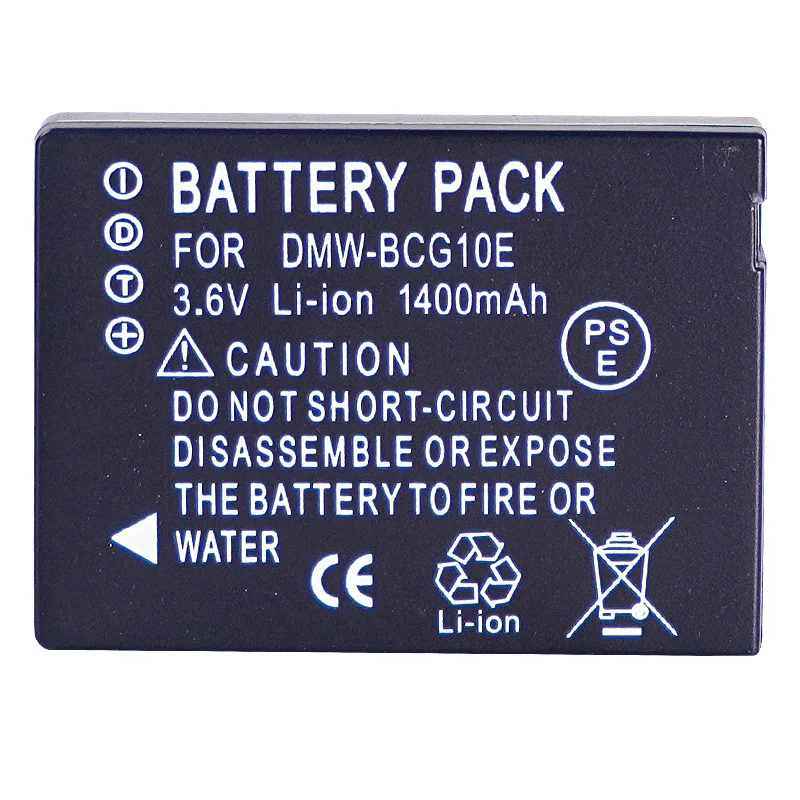 Фото Аккумулятор DMW-BCG10 3.7V 1400mAh Li-ion BCG10 BCG10E для Panasonic Lumix DMC-3D1 TZ7 TZ8 TZ10 TZ18 №4