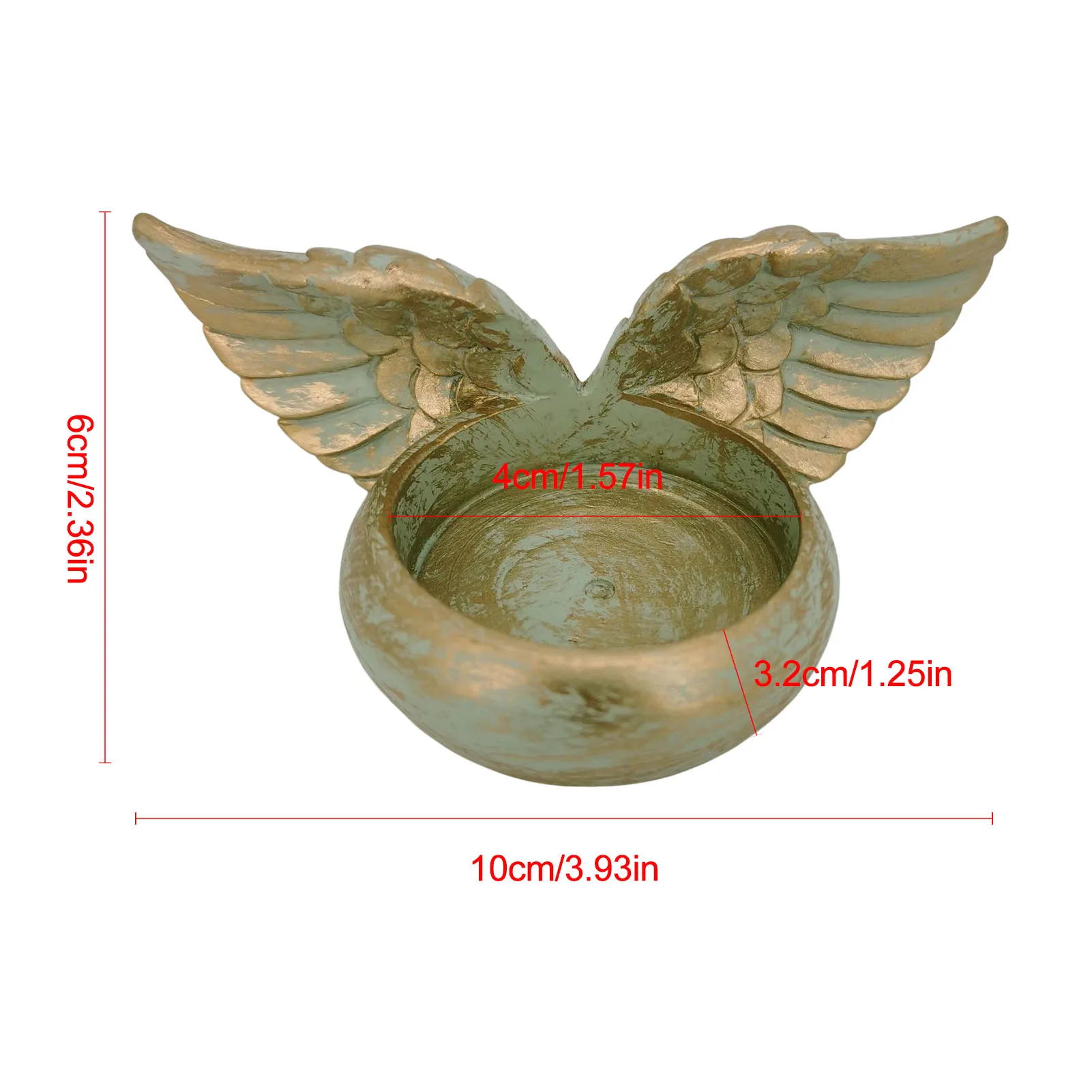 Подсвечник с крыльями ангела статуя из смолы подсвечник домашний стол