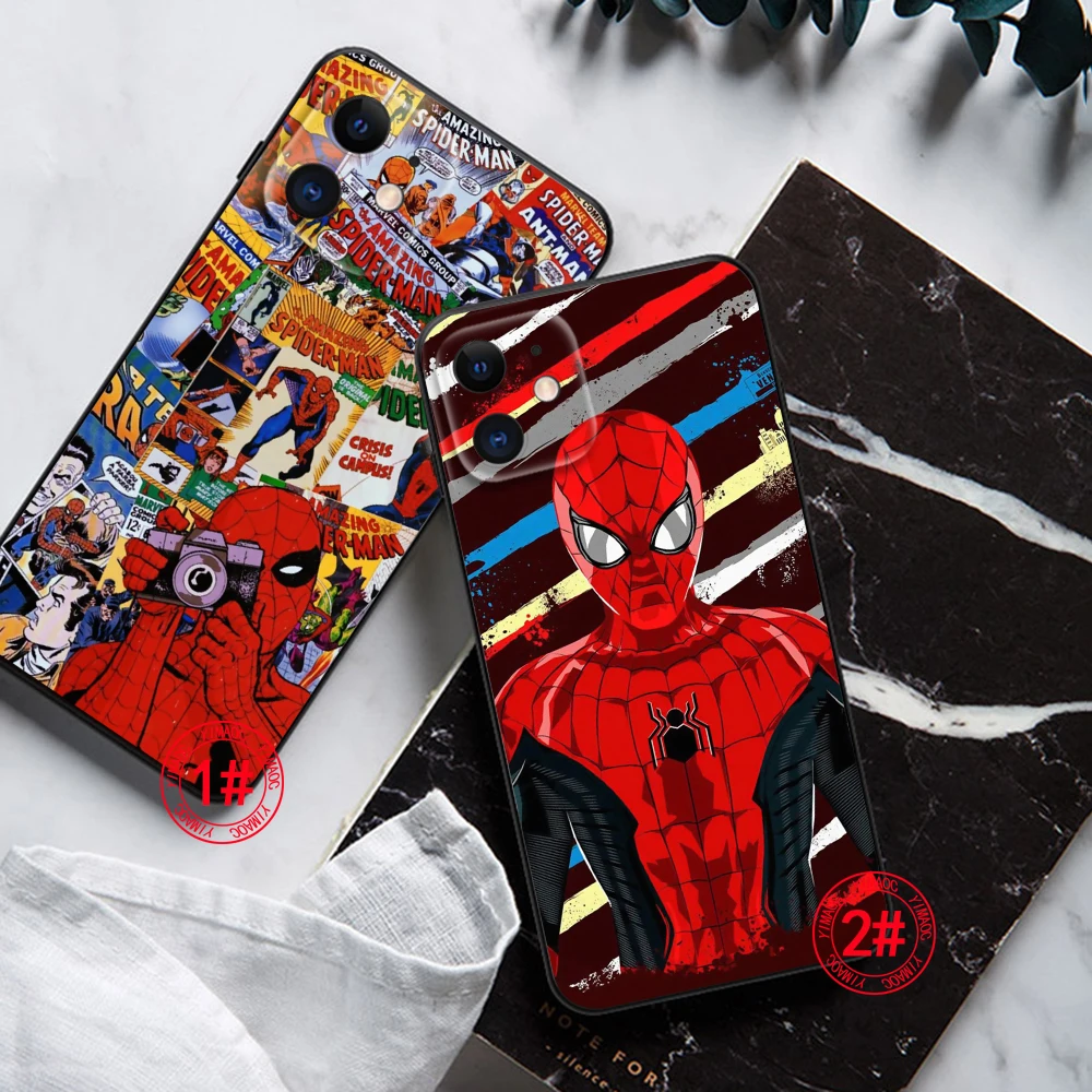 Мягкий чехол 40pij marvel spider man для Samsung J2 Prime J4 Core J5 J6 Plus J7 Pro J8 S7 Edge S8 Note 8 9 10 Lite 20 Ultra