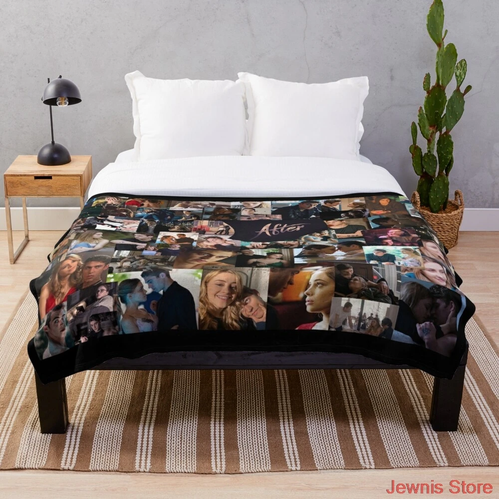 

After Collage Throw Blanket Creative Printed Soft Bath For Travel Blanket four season Outdoor Bedspread On The Bed