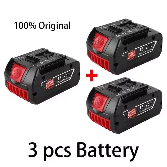 

18V 10Ah Rechargeable Lithium Ion Battery For Bosch BAT609 BAT609G BAT618 BAT618G BAT614 + 1 Charger