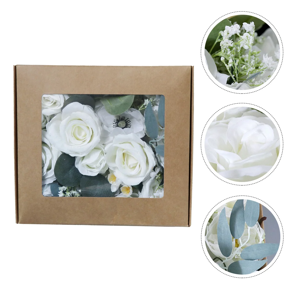 

1 Box Exquisite Flower Gift Box Home Decoration Bouquet Diy Bridal Bouquet