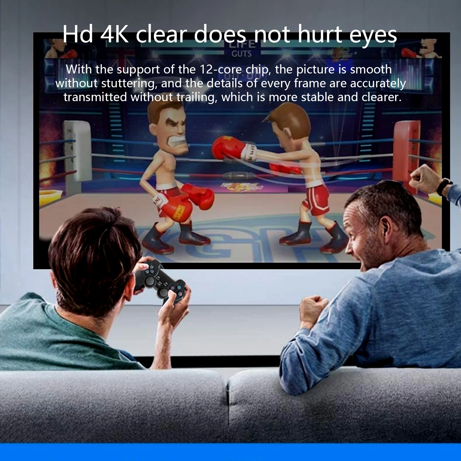 Фото Ретро-игровая консоль X8 PRO 4K HDMI TV Stick 64G с 30000+ классическими играми, четырехъядерный процессор 905, беспроводные и проводные геймпады 5V 1A №3