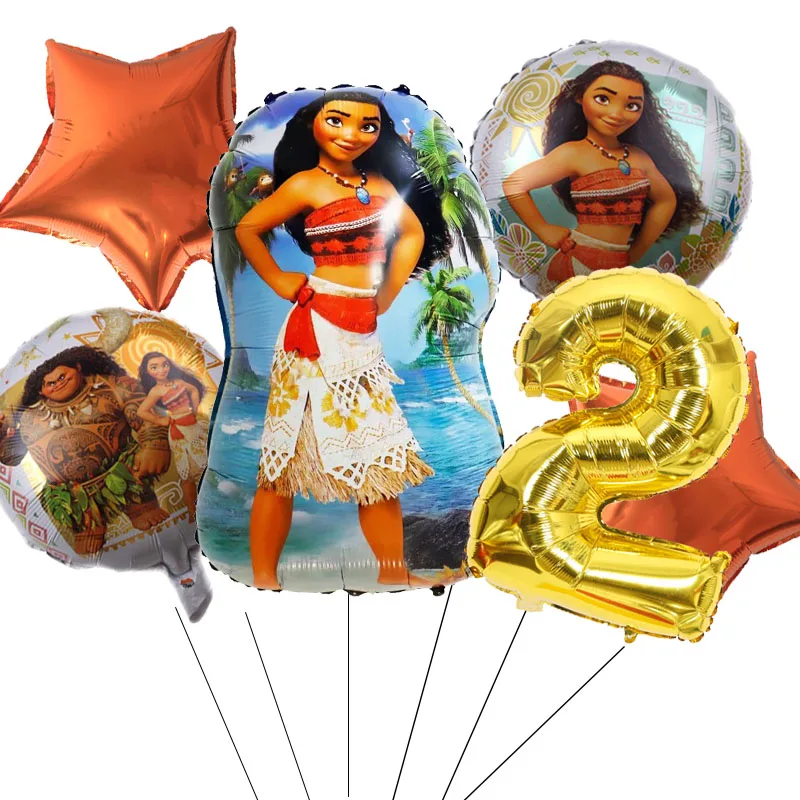 Воздушный шар Принцесса Моана Disney принадлежности для вечерние ринки в честь Дня