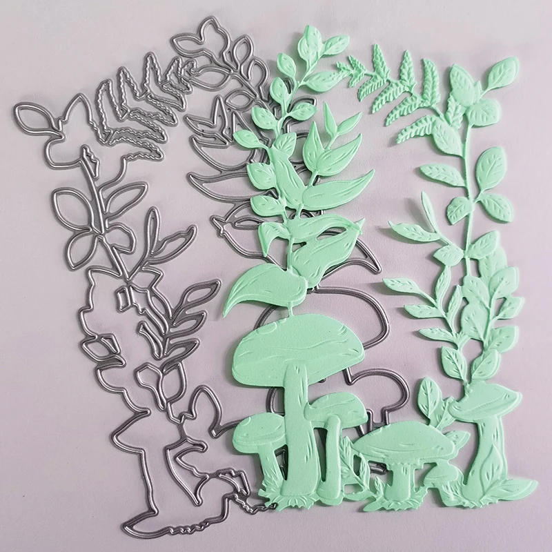 Рельефная папка Gemini с листьями леса для самостоятельного изготовления