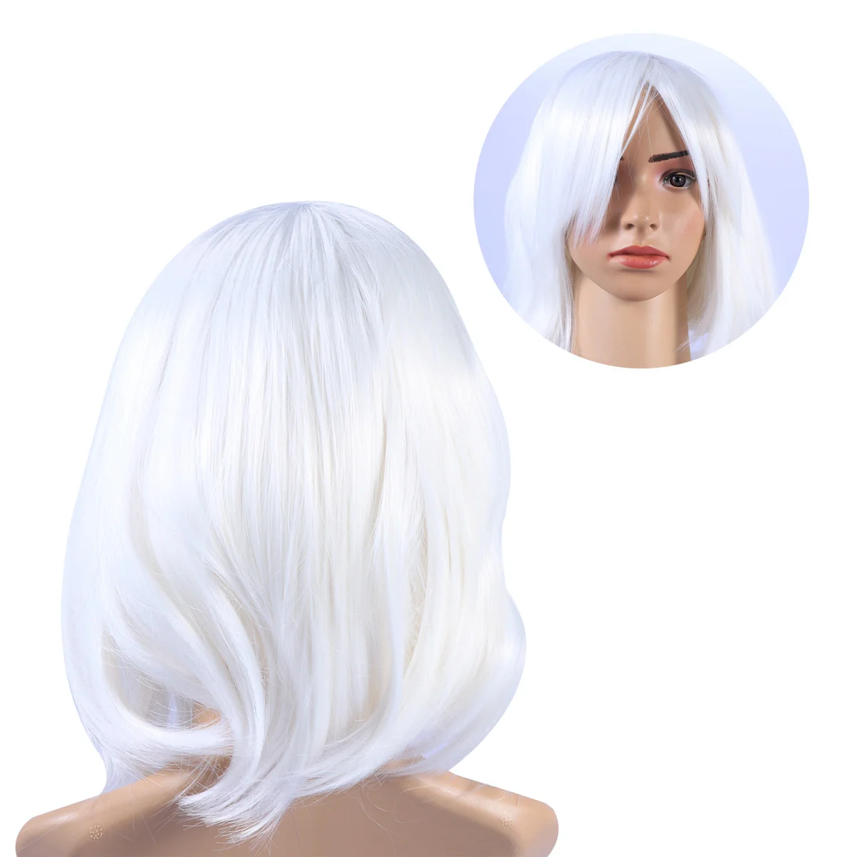 

1pc Bob Short Colorful Synthetic High Temperature Fiber Cap Hairpiece Wigs for Party