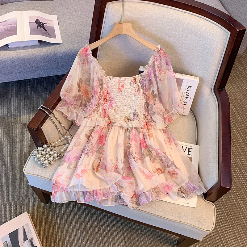 Женский Летний Повседневный Шифоновый Топ Больших Размеров С Подкладкой И