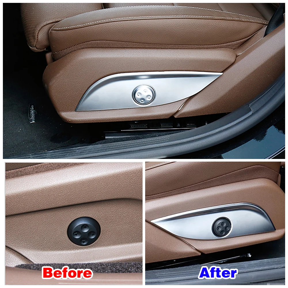 

For Mercedes Benz E C CLS GLC Class W212 W213 W205 X253 W218 C257 Car Interior Refit Seat Adjust Switch Button Cover Panel Trim