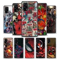 venom spiderman deadpool phone casefor realme xt gt gt2 5 6 7 7i 8 8i 9i 9 c17 pro 5g se master neo2 soft silicone case