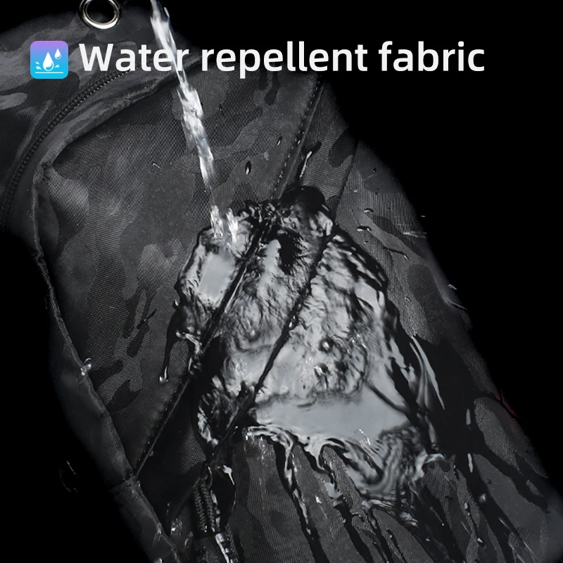 HcanKcan Large Capacity Crossbody Bag For Men High Quality Men's Shoulder Bag Multifunctional Travel Bag Male Fashion Chest Pack