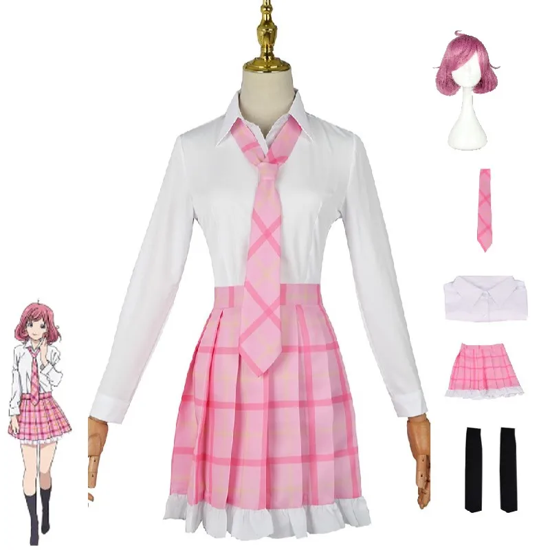 

Костюм для косплея аниме Noragami Aragoto Ebisu Kofuku, Женская милая рубашка Aldult, юбка, парик на Хэллоуин, одежда для вечевечерние Loli JK