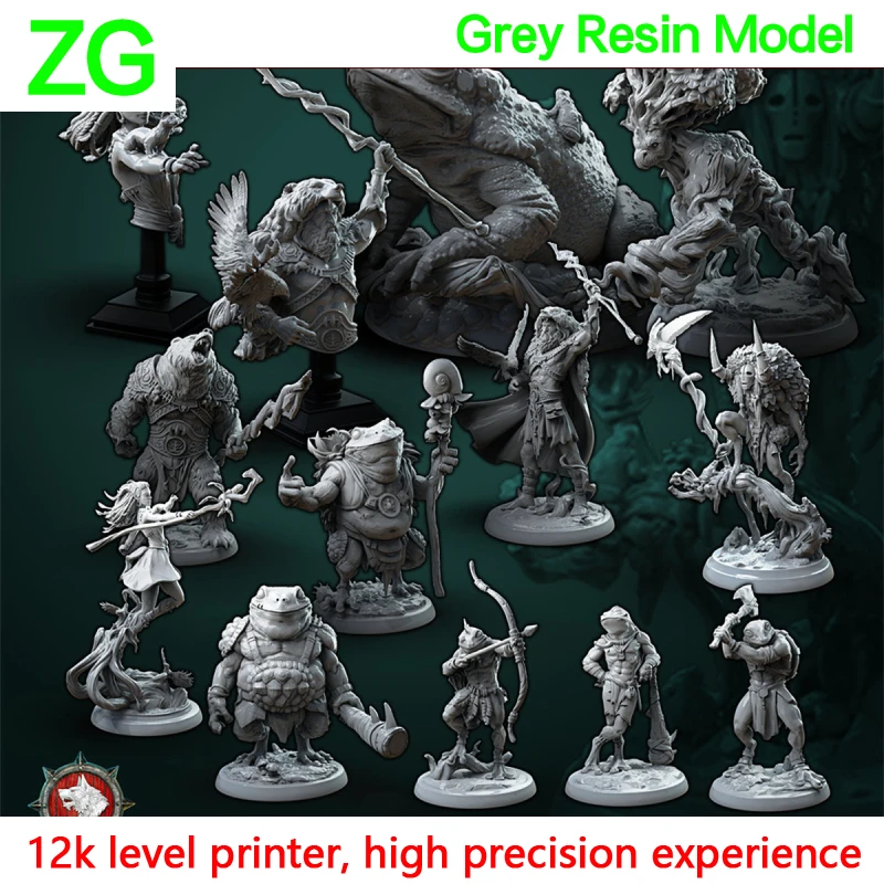 Лесной друид Frogman Warrior DND шахматная модель