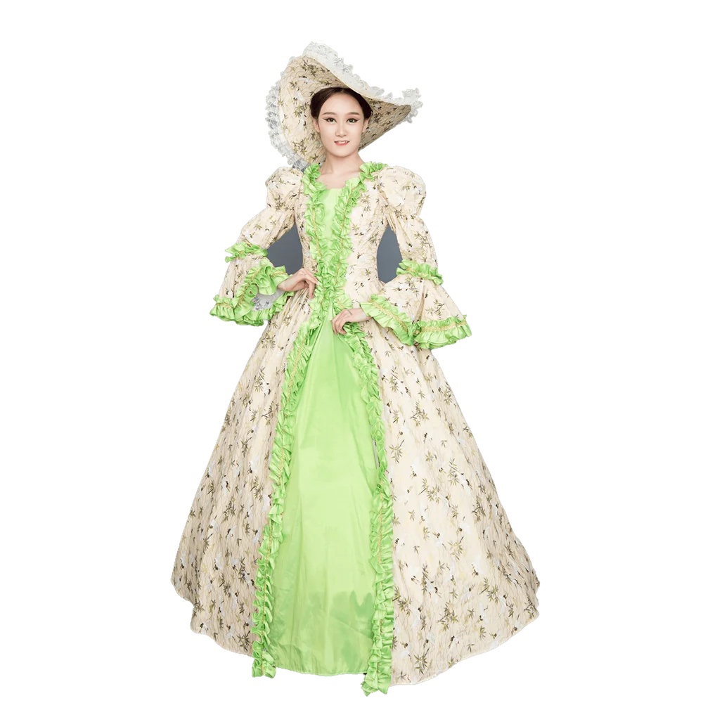 

KEMAO High-end Court Rococo Baroque Marie Antoinette Ball Gown 18th Century Renaissance Historical Period Victorian Dresses