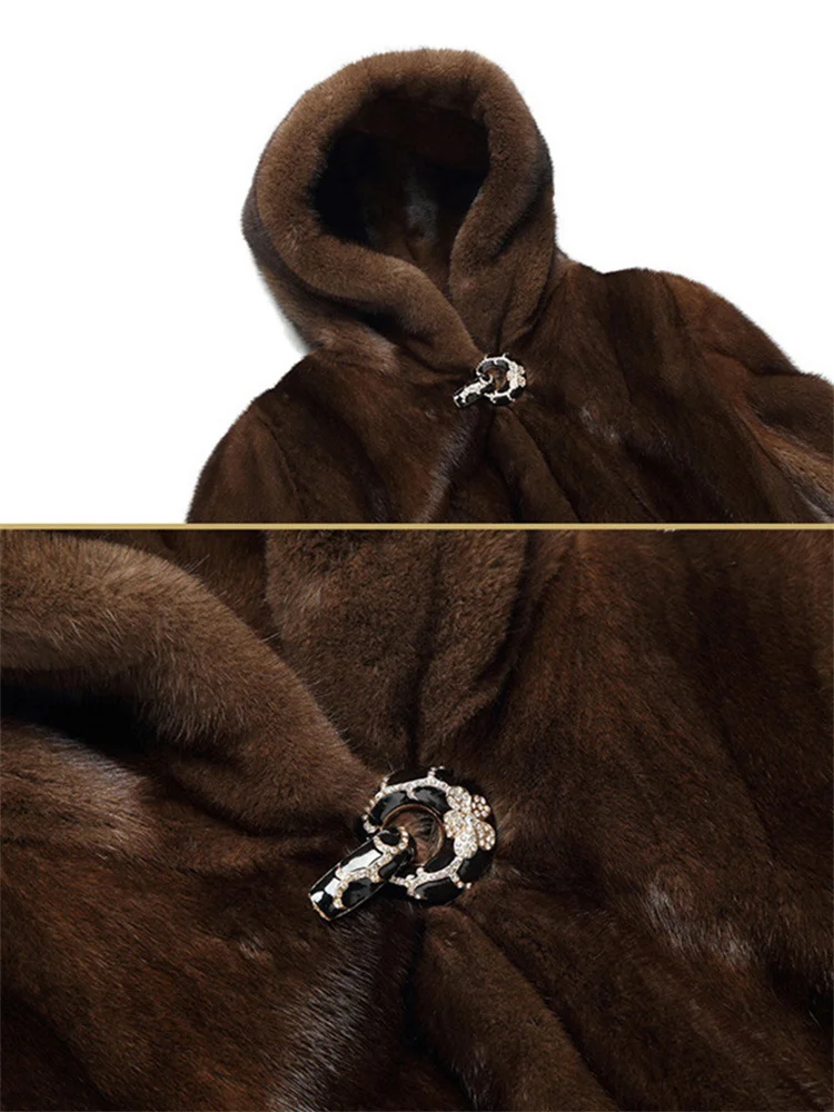 Faux Fur Coat Women High Imitation Mink Fur Jackets 2022 Autumn Winter New Fashion Casual Long Loose Thick Warmth Clothes Female