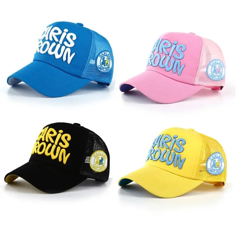 

Spring and Autumn Summer Children's Baseball Cap Parent-Child Mother-Child Sun Hat Boys Mesh Hat Sun Hat Tide