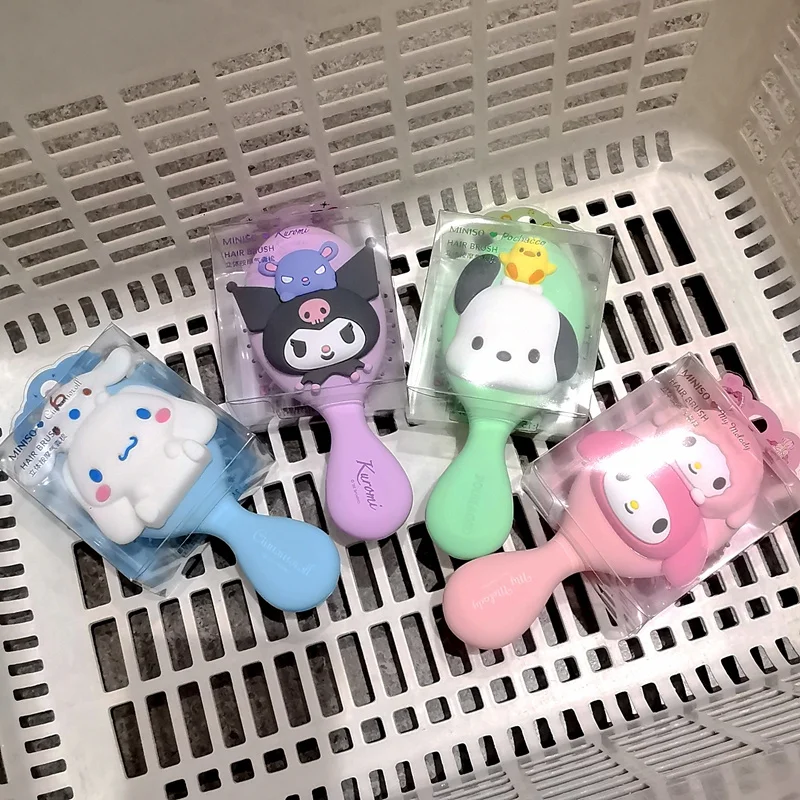 

Sanrios Kawaii Pochacco Air Cushion Comb My Melody Kuromi Student Cartoon Female Massage Hair Comb Portable Curly Hair Comb Gift