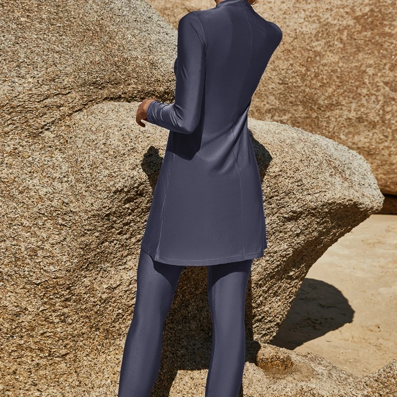 Купальник-бикини женский из двух частей Мусульманский купальник с