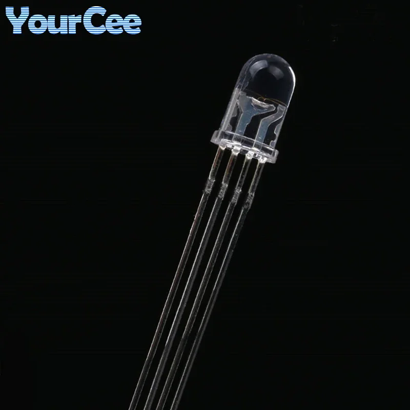 20 шт. 5 мм F5 туман прозрачный полный цвет светодиодный RGB управляемый светильник