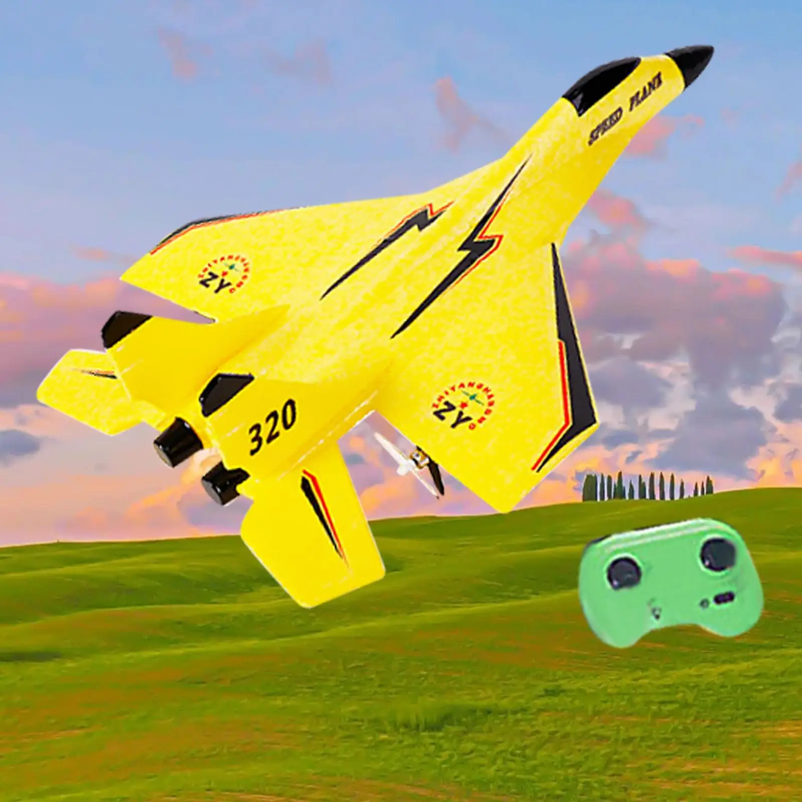

Airplane Model Toys Foam RC Glider for Park Flying Games for Kids and Adults