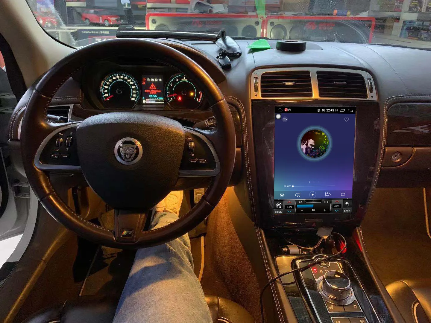 Android 13 8 + 256 ГБ Вертикальный экран для Jaguar XK XKR Tesla Радио Автомобильный GPS-навигатор