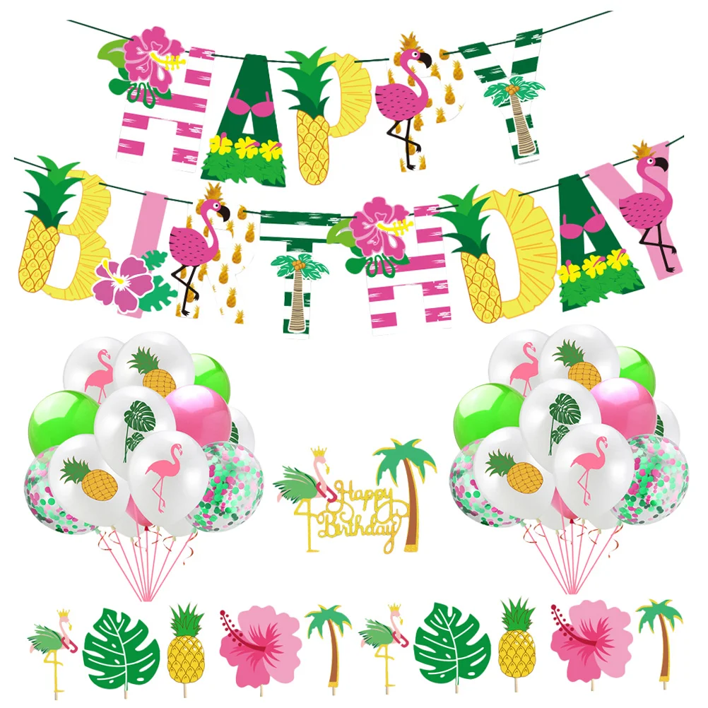 

1 Set Durable Portable Party Banner Party Balloon Cake Topper for Home Party Decor Ornament
