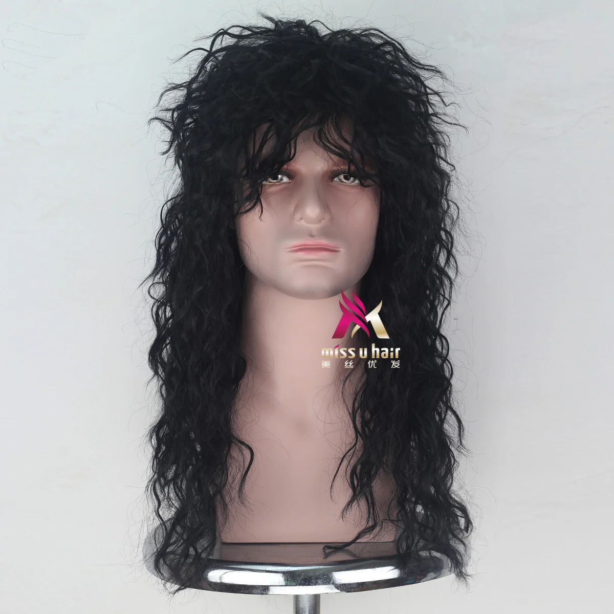 

The New 7080s Retro Rock Short Hair Styling Stage Daily Dress Up Men's Short Hair Multicolor Halloween Cosplay Wig