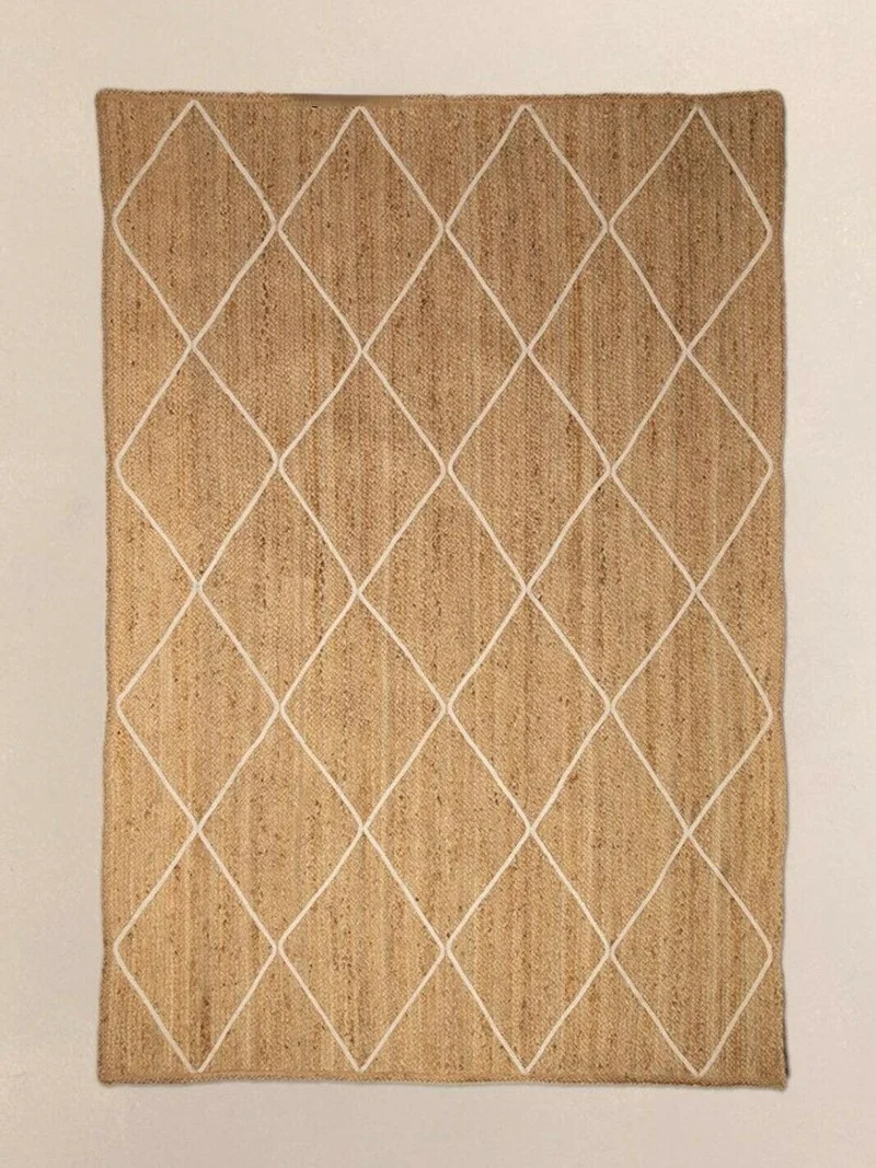 

Ковер и ковер для гостиной из натурального джута, плетеный ковер ручной работы в деревенском стиле