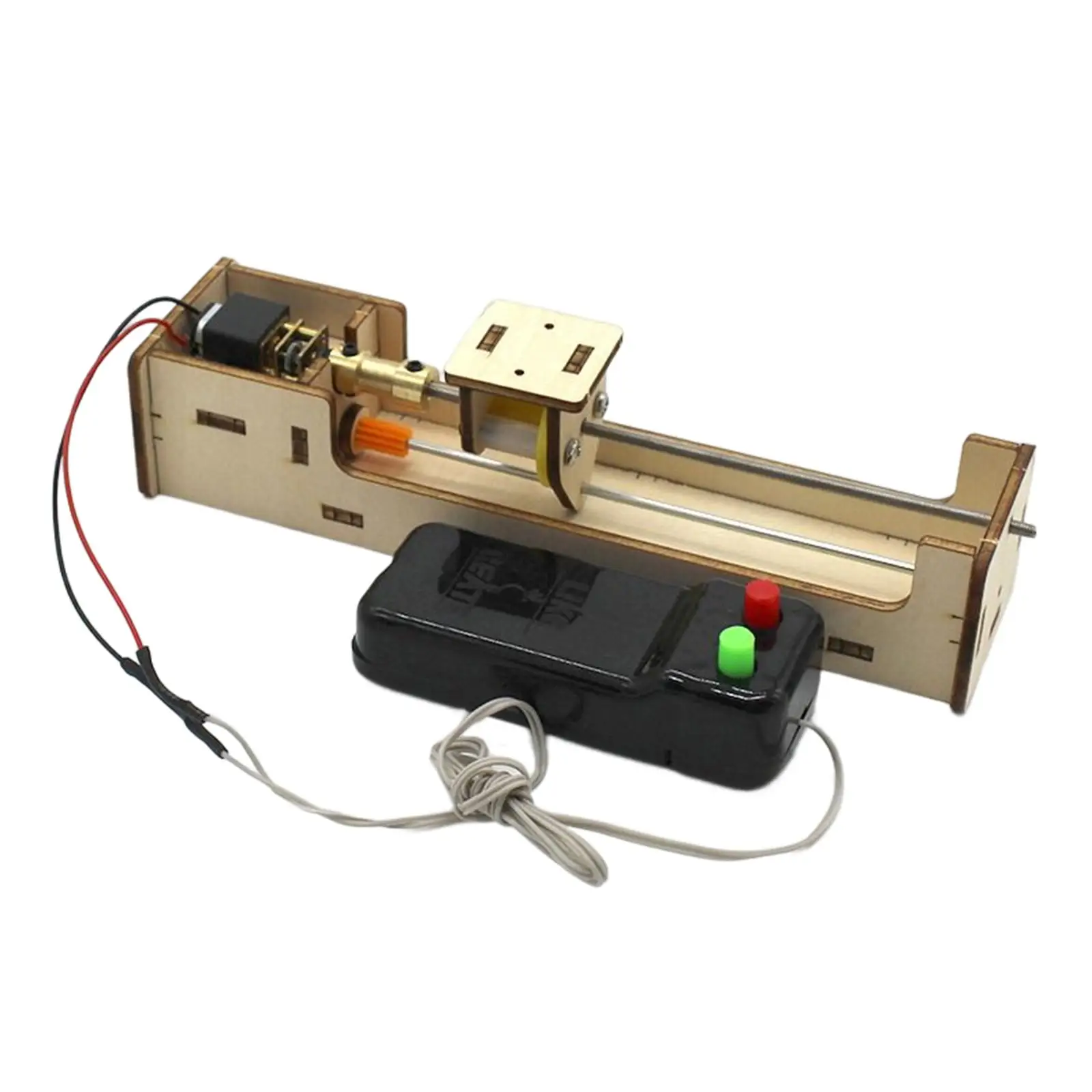 

STEM Building Projects Wooden Moving Screw Rod Model Building Kit Remote Control Craft Science Experiment Set for Primary School