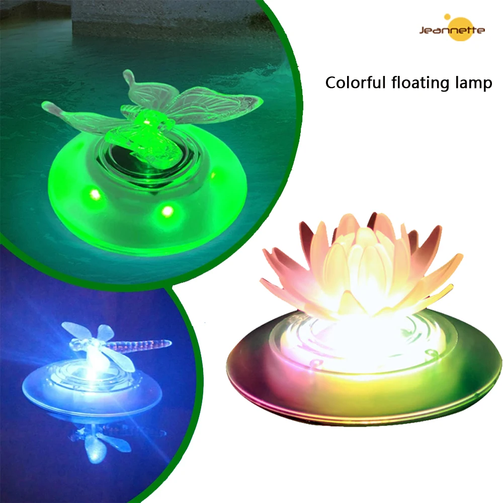 

Solar LED Float Lamp RGB Color Change Solar Pond Light Outdoor Waterproof Garden Pond Lamp Decor Swimming Pool Underwater Light