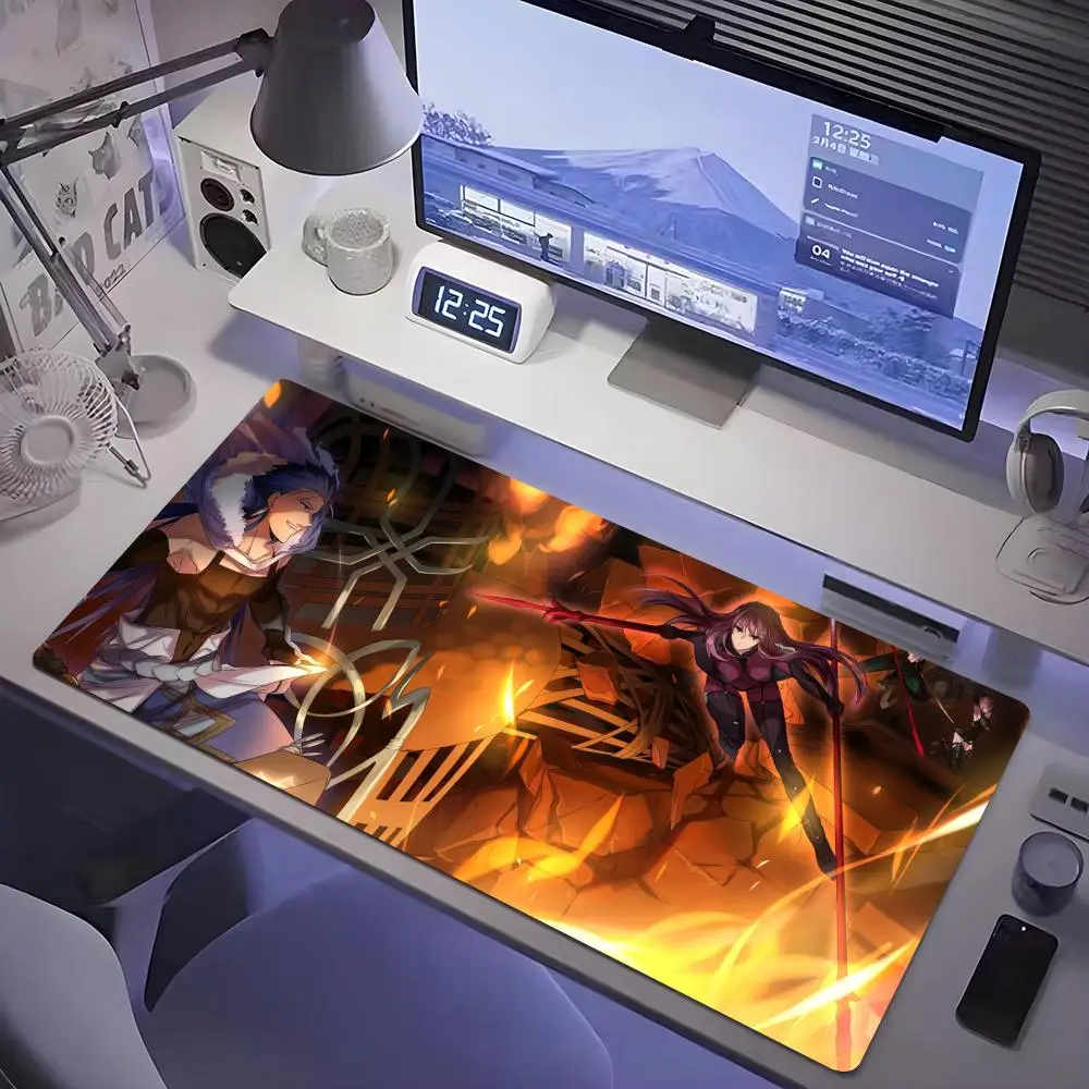 Фото Коврик для мыши Fate Grand, коврик для мыши для планшета, коврик для мыши для ноутбука, настольный коврик для мыши, милый коврик для игровой клавиатуры HD Rainbow, плеер csgo, 90x40 №1
