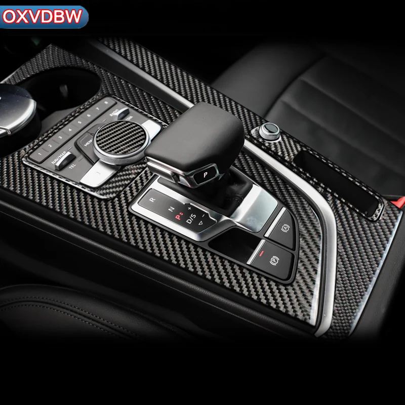 

Для Audi a4 b9 RS4 S4 внутренняя отделка из углеродного волокна переключение передач Панель управления наклейка LHD RHD Автомобильная стандартная