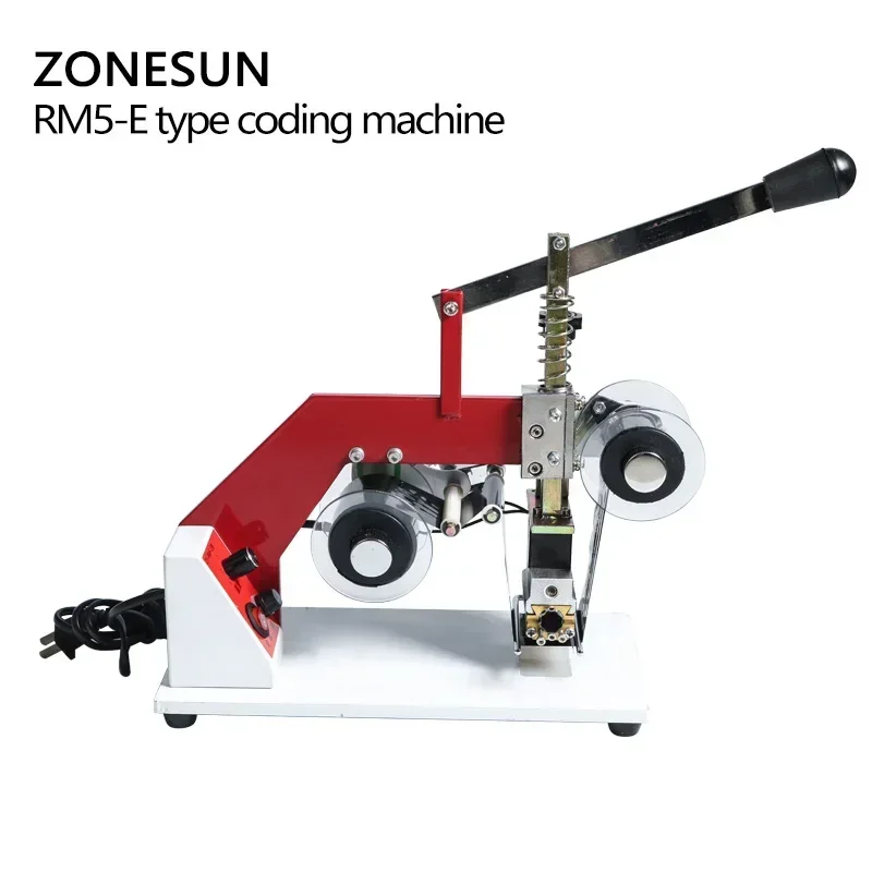 Фото Термопринтер ZONESUN ZY-RM5-E для горячей печати цветными лентами на пакетах из ПТ, ПЭ, КТ, ОПП, алюминиевой фольги №5