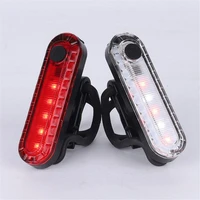 bicycle tail light usb rechargeable warning light mountain bike riding mtb safety tail light bicycle accessories