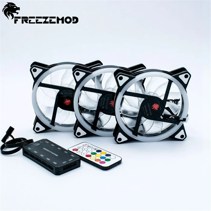 FREEZEMOD Аврора Радуга цветная (RGB) вентилятор (5 шт.) компьютер 12 см полный Цвет