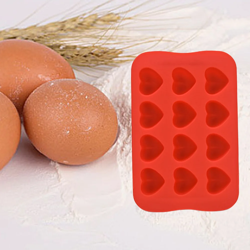 

Ice Cube Tray Silicone Heart Molds Mold Trays Making Cubes Maker Chocolate Shaped Cute Freezer