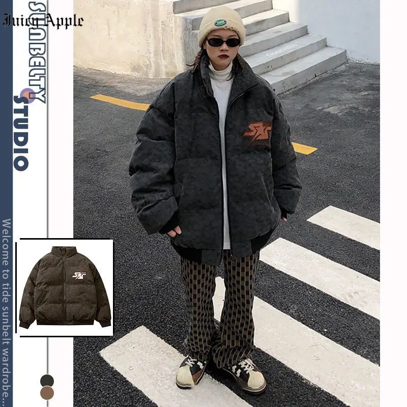 Fashion Winter Coat 2022 For Woman Streetwear Stand-neck Jacket Women Loose Casual Thick Warm Oversize Parkas Female Clothing