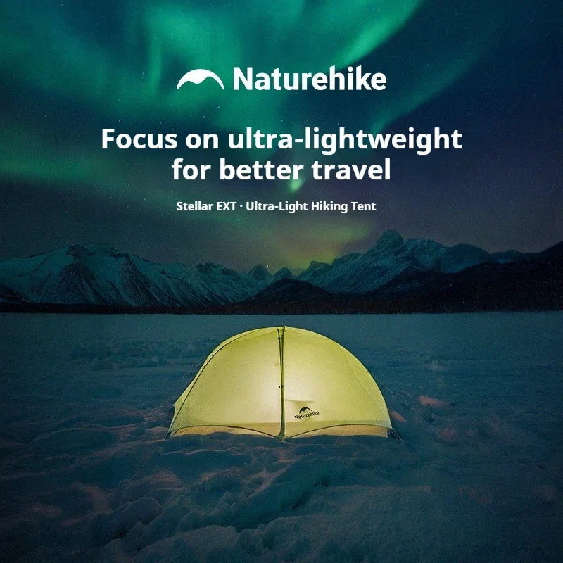Фото Палатка для походов TechHPNaturehike Star Trail EXT, 10D, с силиконовым покрытием, ультралегкая, из нейлона, устойчивая к дождю и ветру, уровень защиты 7. №3