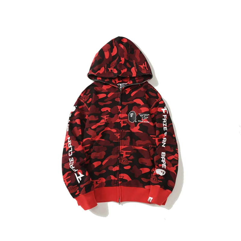 

2023 new trendy e-sports camouflage green sweater Bapes simple fashion sweaters