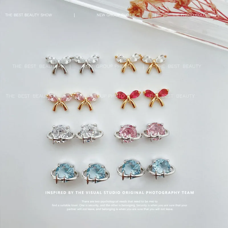 

Детали с 3D Цирконом в виде банта для фотоукрашений, бриллиантов, подвески для украшения ногтей для маникюра, аксессуары «сделай сам»