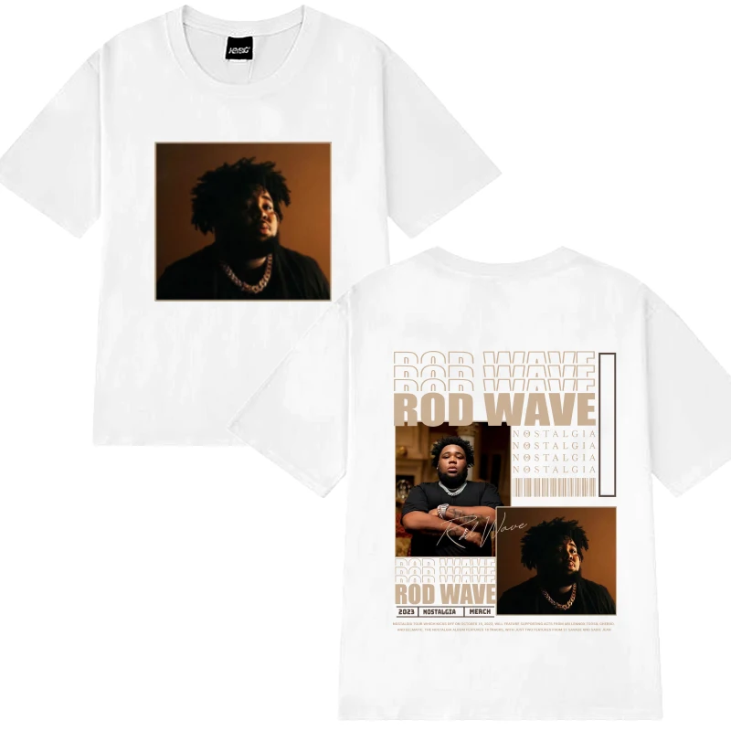 Винтажная футболка с графическим рисунком в стиле хип-хоп Rod Wave Album для мужчин и