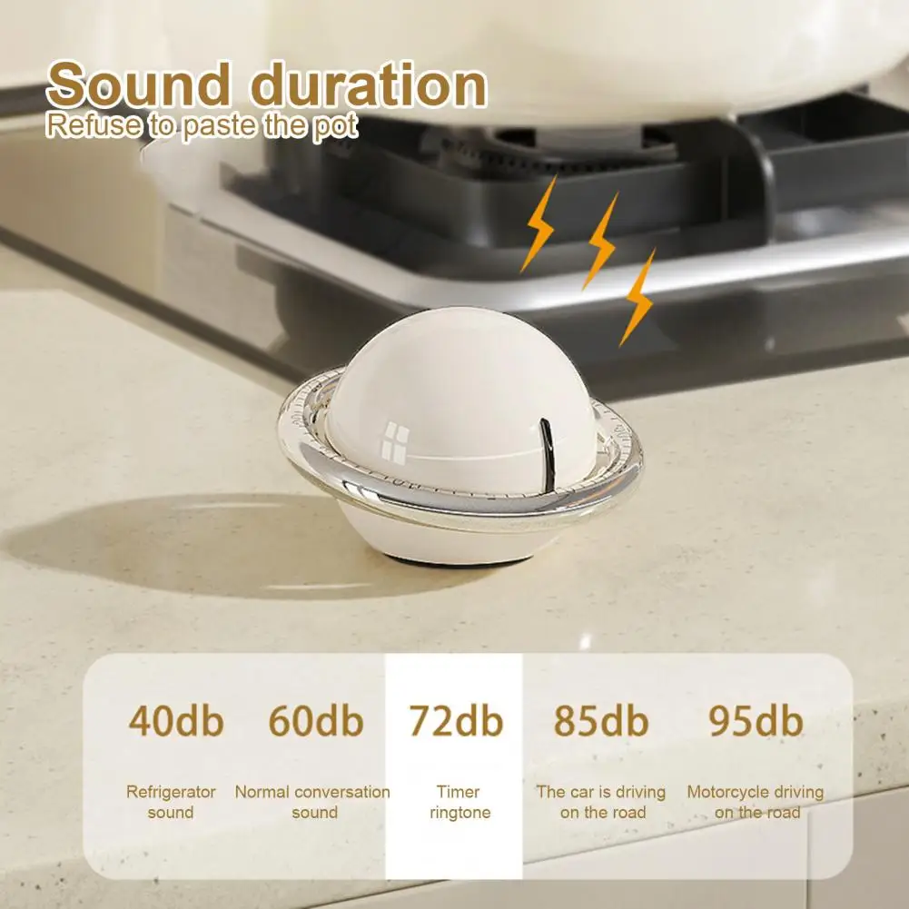 

Battery-free Countdown Timer Multifunctional Magnetic Kitchen Timers Loud Ringing Stainless Steel Mechanical for Cooking