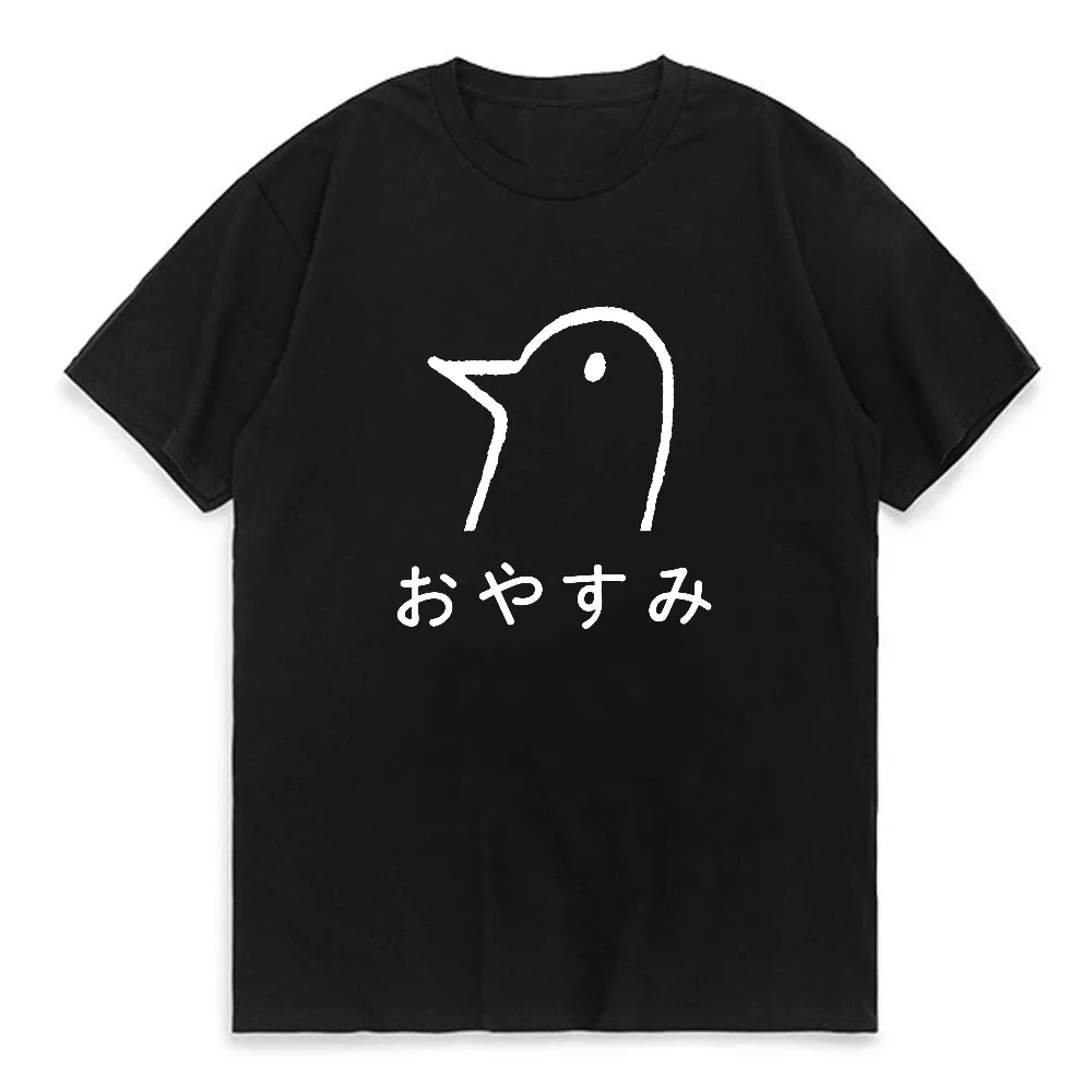 Фото Футболка с графическим рисунком Penguin Punpun Onodera Manga Ink Art, модная дышащая футболка унисекс с короткими рукавами, летняя футболка с круглым вырезом №2