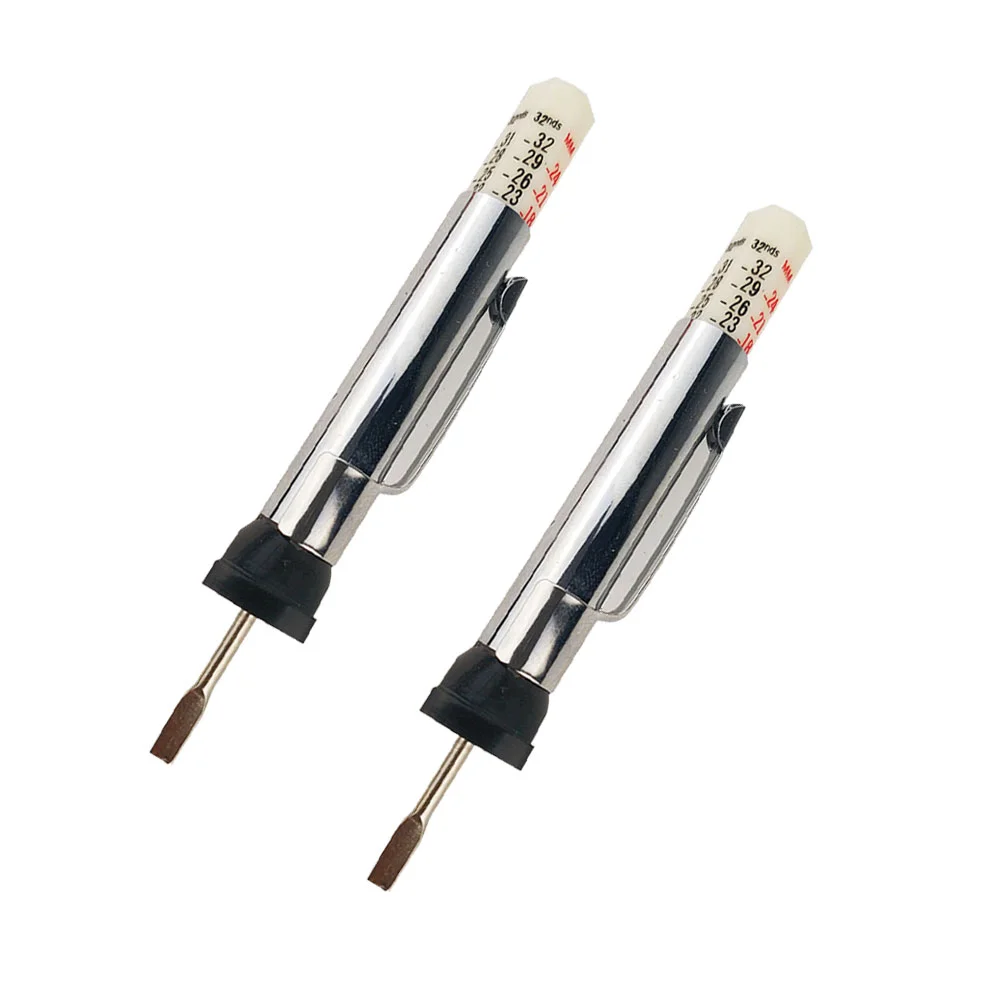 

2pcs 0-25mm High Precision Tread Pattern Depth Gauge Automobile Tire Pattern Depth Gauge Ruler Measuring Tool