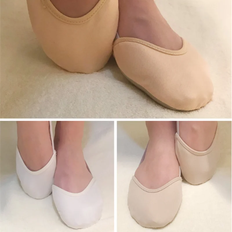 

Half Length Child Adult Dancing Pads Insoles Rhythmic Gymnastics Equipment Soft Breathable Socks Knitted Sole Shoes Art Gym Sock