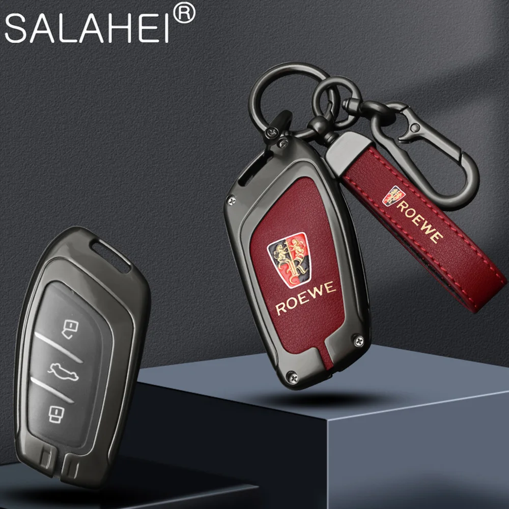 

Zinc Alloy Car Smart Remote Key Case Cover Shell Fob For Roewe RX3 RX5 RX8 ERX5 I5 I6 350 360 750 2017 2019 Keychain Accessories