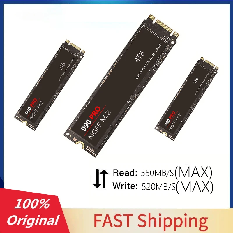 

990 PRO 1TB /2TB/4TB M.2 SSD NGFF SSD Hard Disk Internal Hard Disk For Laptop/Desktop/mac