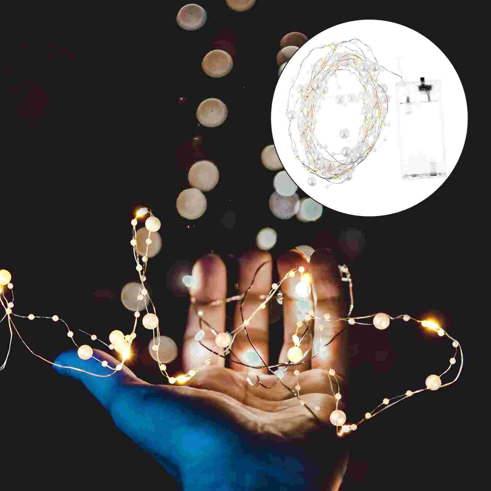 

Copper Wire 20LEDs String Lamp Decorative Room Pearl String Lamp (Battery)