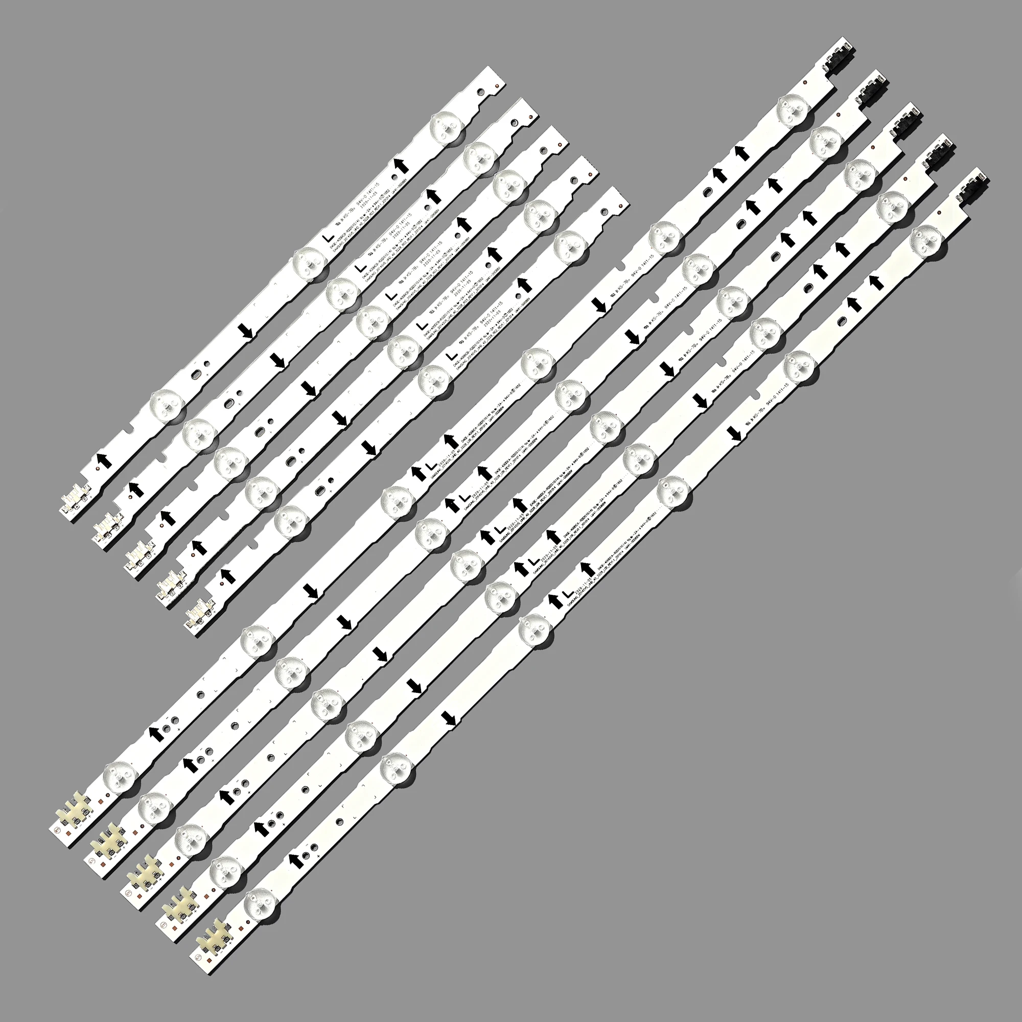 New original 10Pieces(5*3LED+5*6LED) UE40H6500 UE40H5500 LED backlight bar D4GE-400DCA-R1 R2 D4GE-400DCB-R1 R2 30449A 30450A