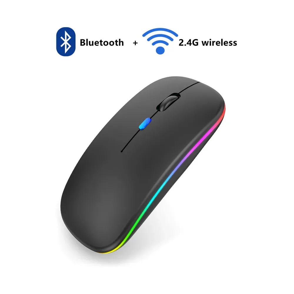 

Беспроводная Bluetooth-мышь с USB-подзарядкой, 2,4 ГГц, 1600DPI
