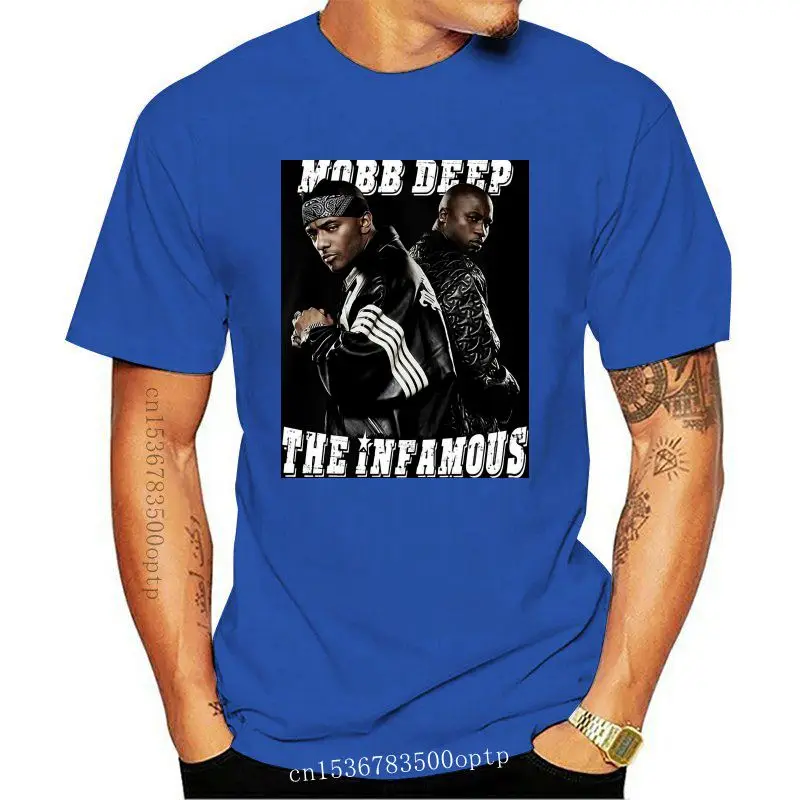 

Camiseta Mobb Deep The infame Hip Hop para hombre, camisa negra de музыка, talla S-5XL, Tops geni, Camiseta de cuello Round d